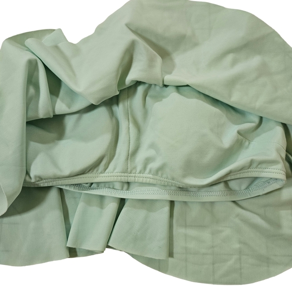 Pink by Victorias Secret Ladder Back Flounce Swim Top, Mint Green, XS - Picture 6 of 9